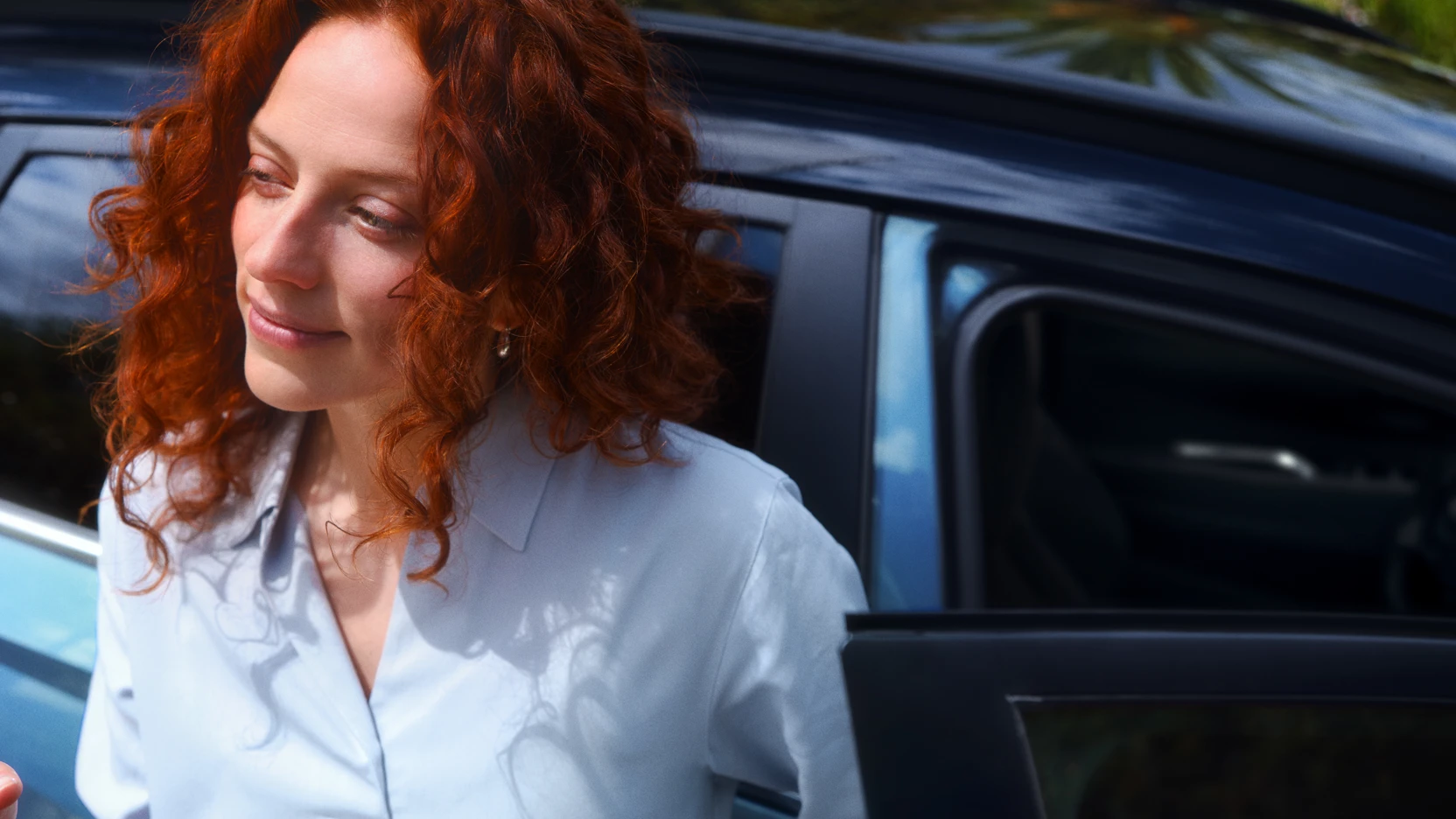 hyundai lifestyle imagebild frau mit locken